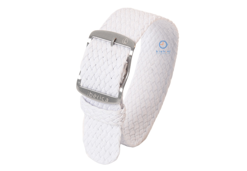 Perlon Uhrenarmband 22mm weiße