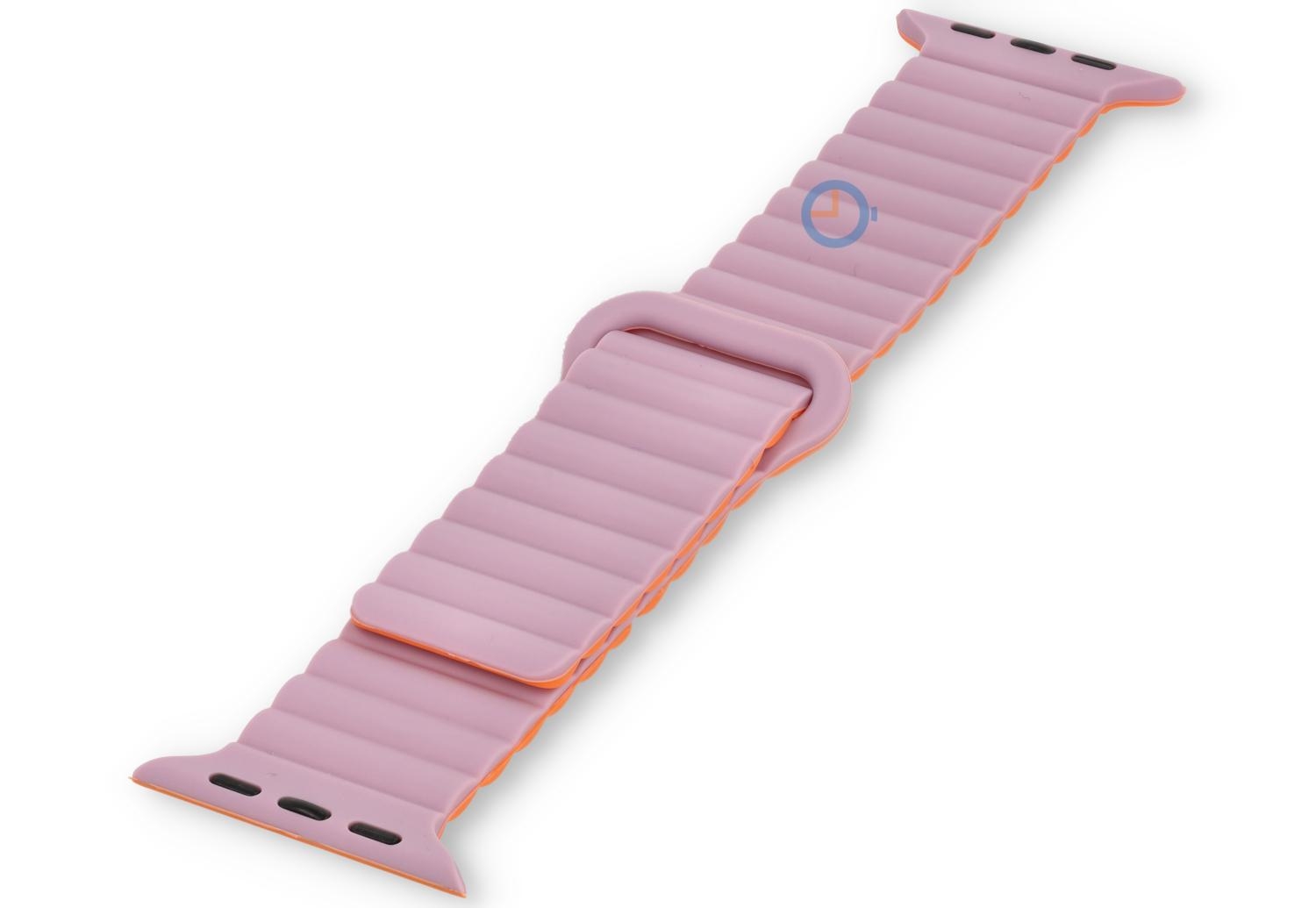 Magnetisch Band Apple Watch 45mm - rosa orange