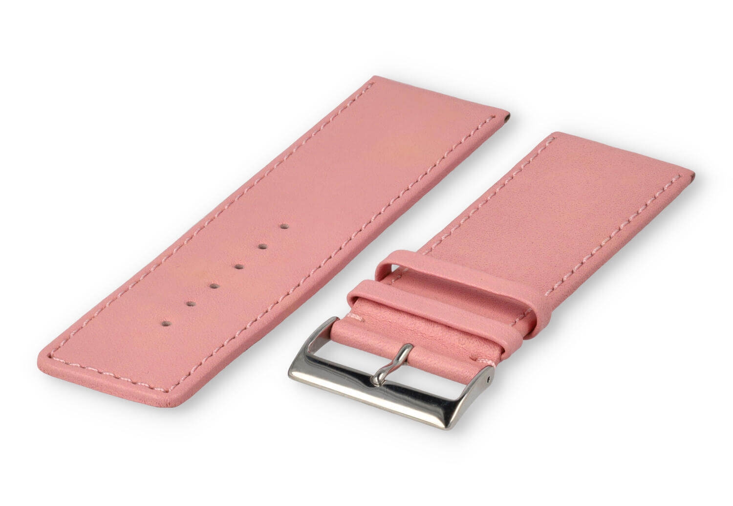 XL glatt Lederband - 30mm - hellrosa