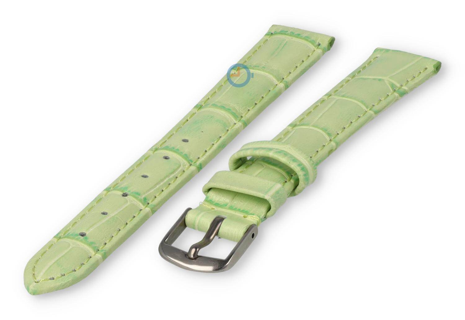XL Uhrenarmband aus Leder - 14mm - Apfelgrün
