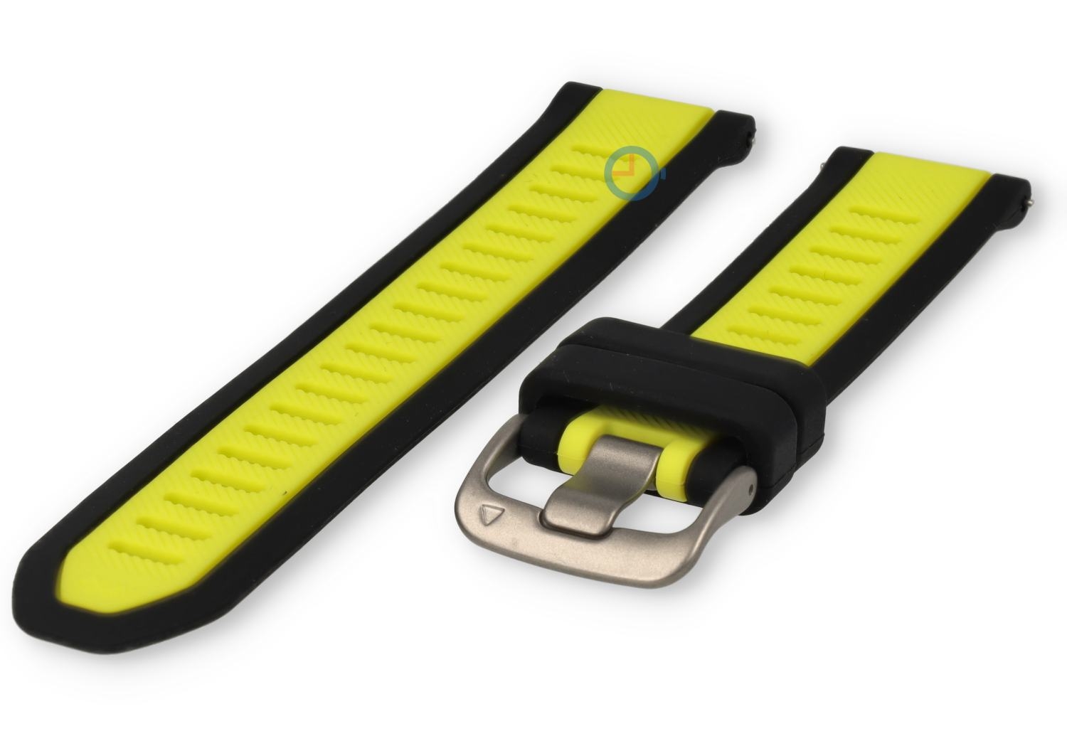 20mm Uhrenarmband Garmin Forerunner 165 - schwarz/grün