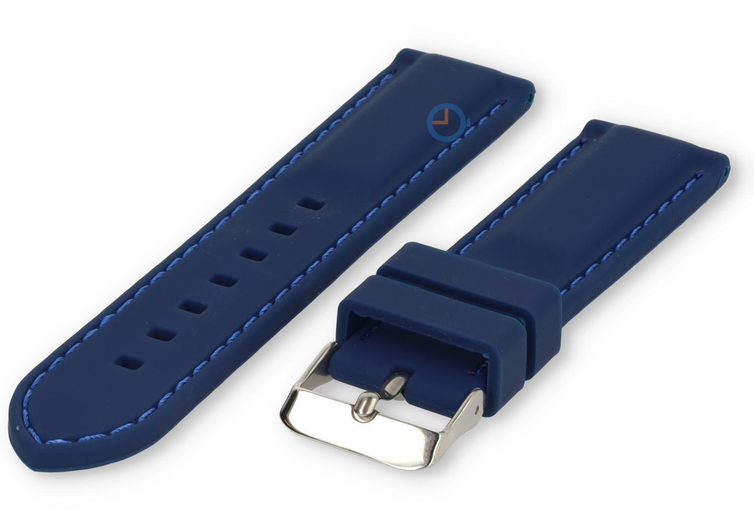 Uhrenarmband 22mm Silikon Blau
