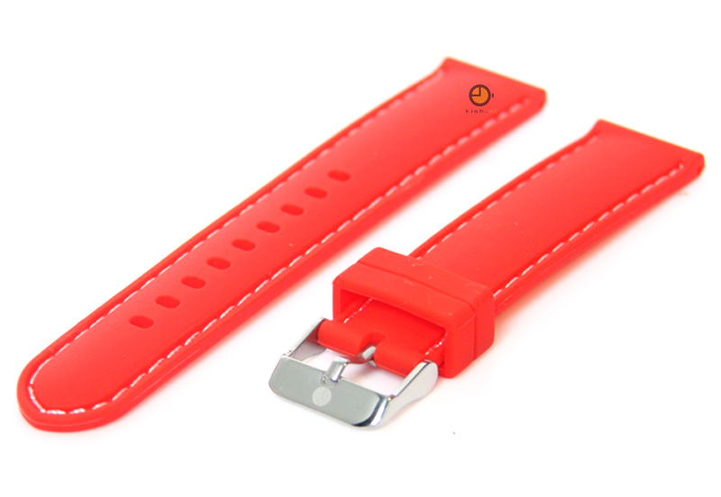 Roter Uhrenarmband 20mm Silikon