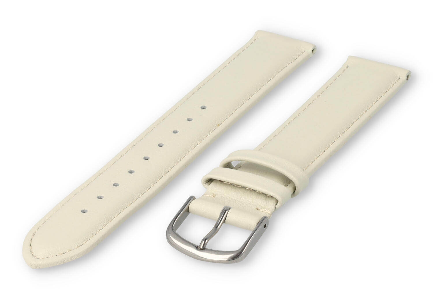 XL glatt Lederband - 18mm - sand