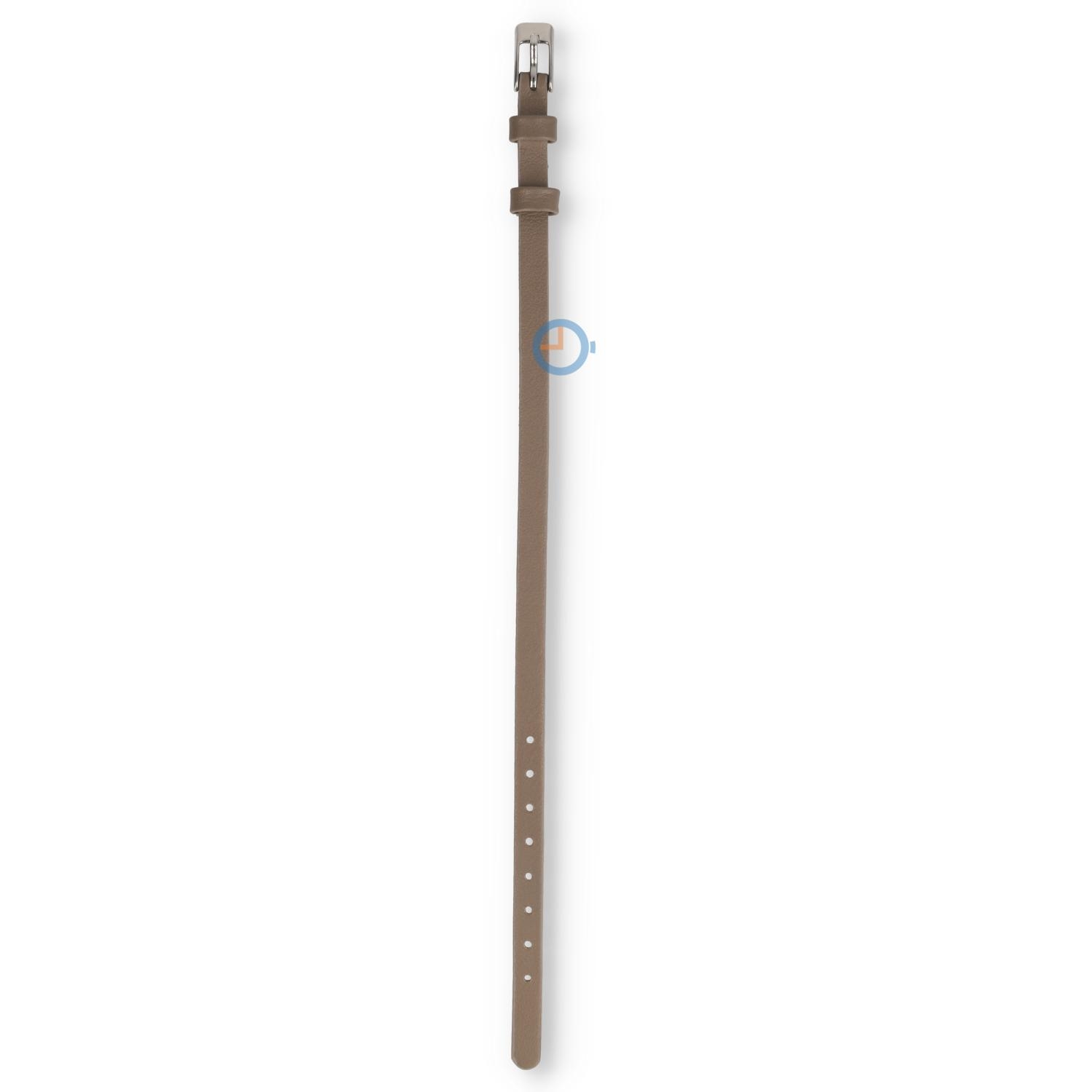 One-piece Leder Uhrenarmband - 6mm - taupe