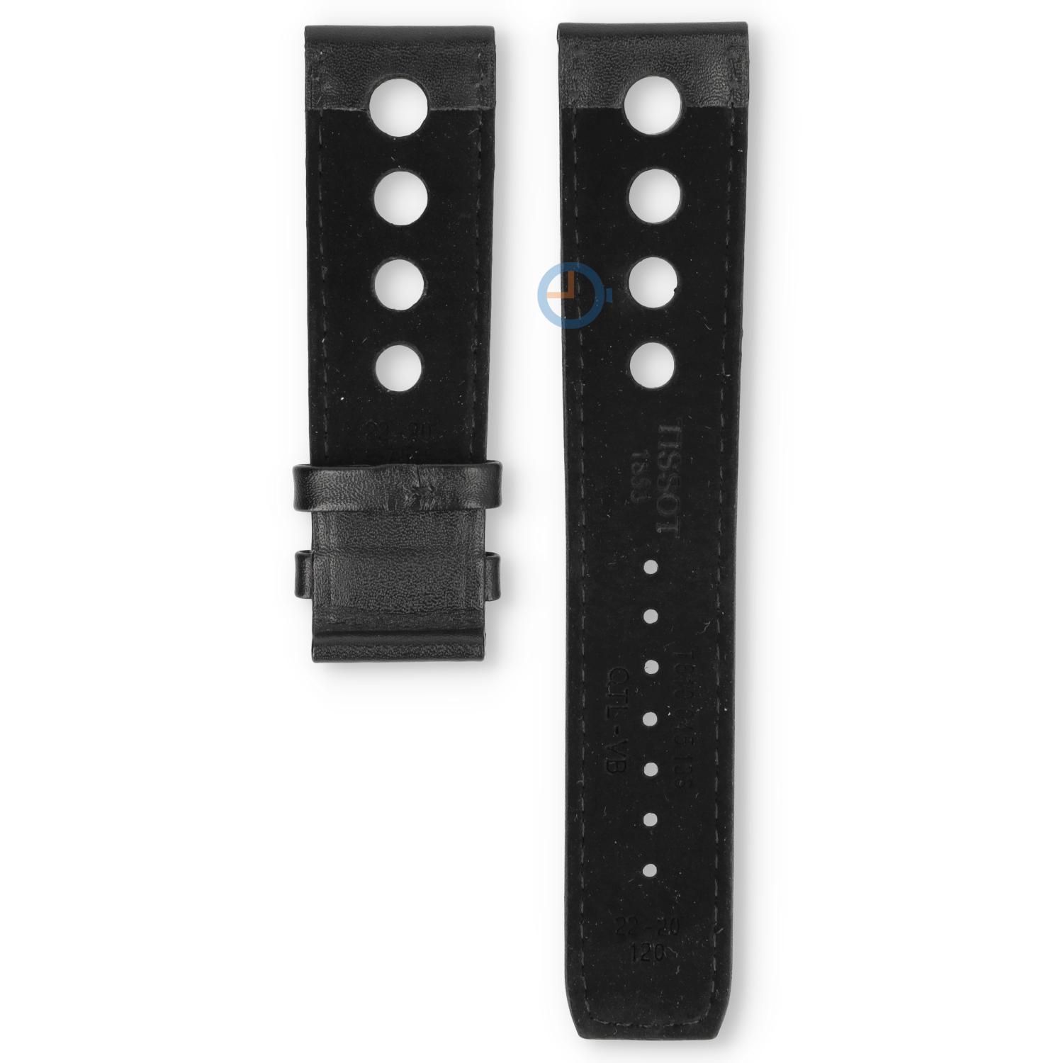 Tissot Uhrenarmband T1244271605100 schwarzes Leder