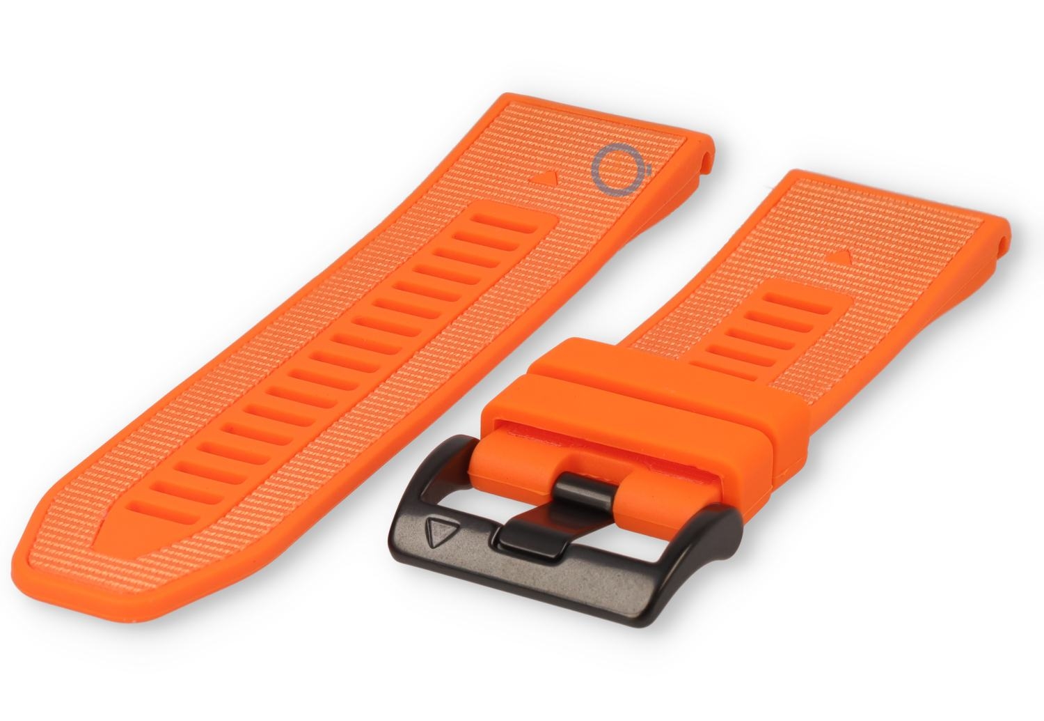 Silikon/nylon Uhrenarmband QuickFit 26mm - orange