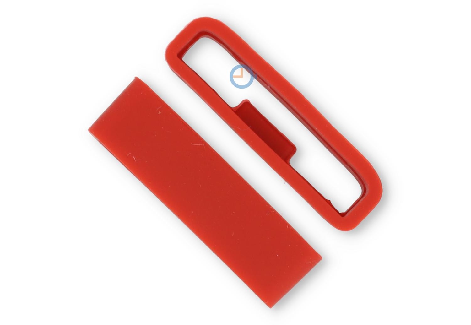 Öse mit Anti-Rutsch für 24mm Uhrenarmband - Rot - 1 Stück