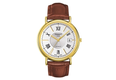 Tissot Uhrenarmband T9074071603800 braun Leder