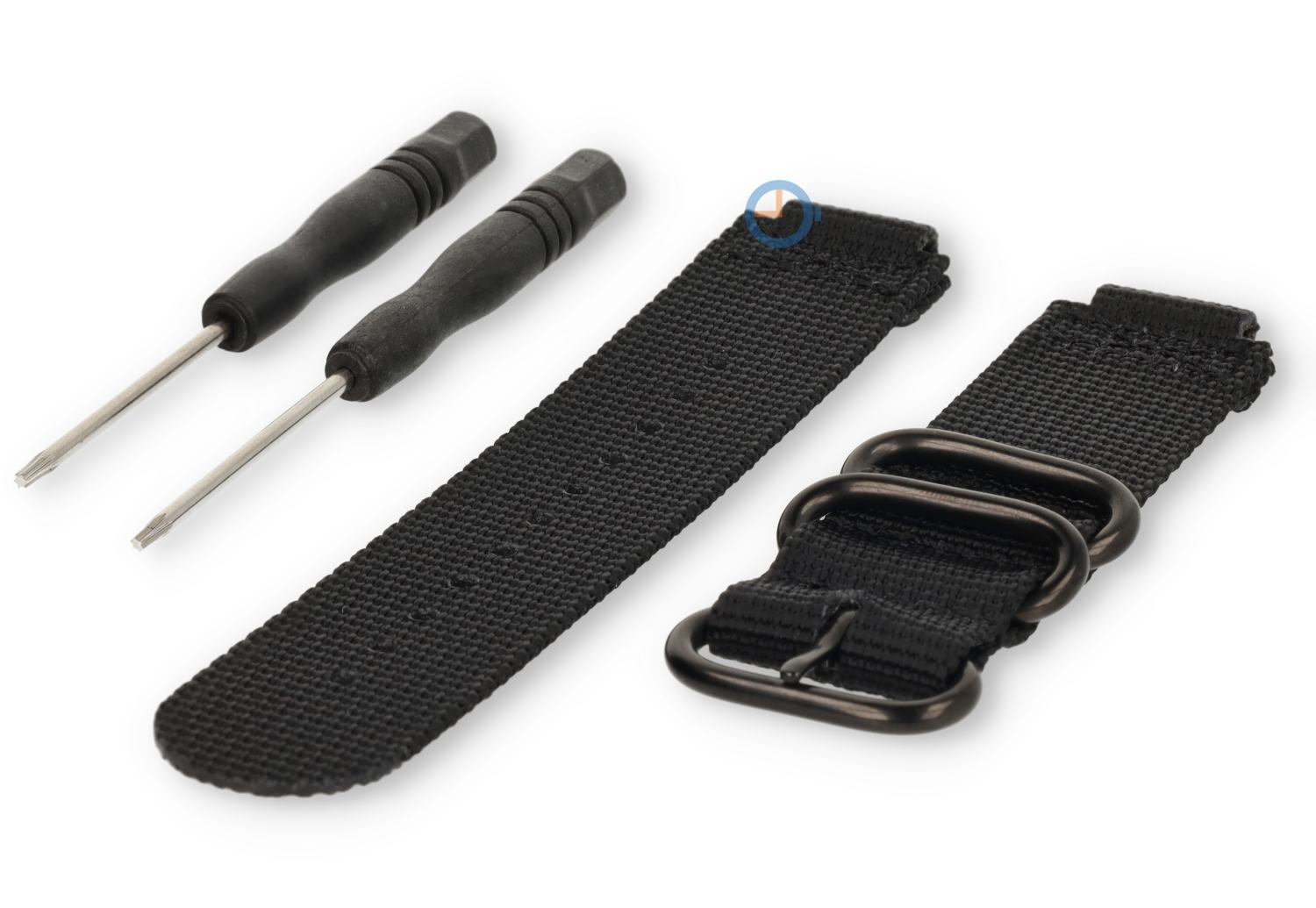 Universal Band für Garmin Forerunner 735XT - 22mm schwarz nylon