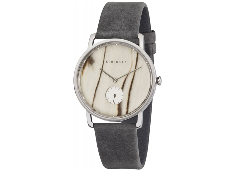 Kerbholz Frida Uhrenarmband White Birch/Asphalt