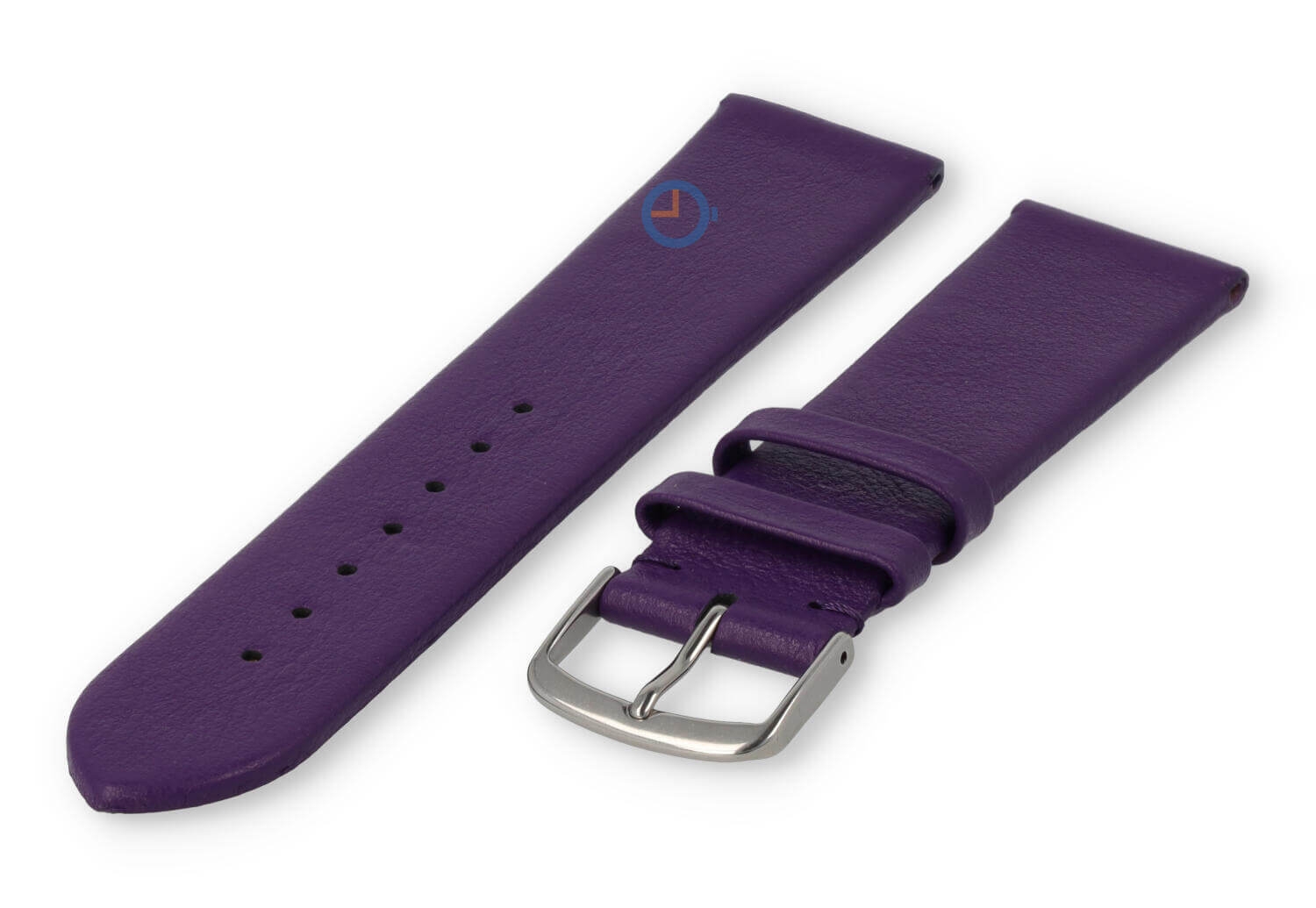 Nahtloses und glattes Uhrenarmband 22mm - aubergine