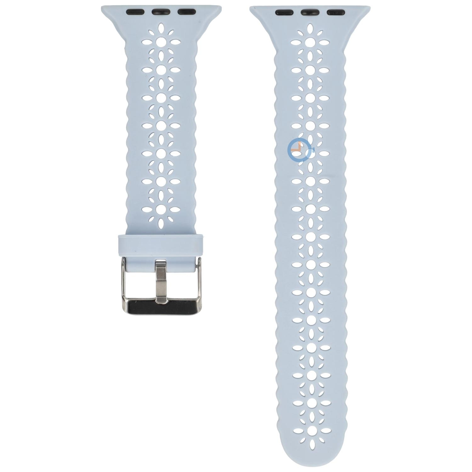 Apple watch Band - hellblau gelocht - 41mm