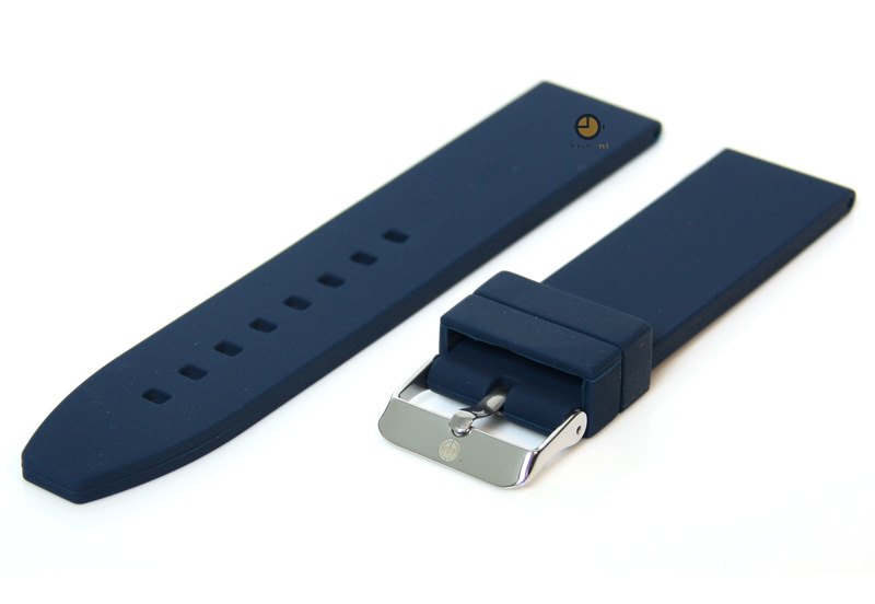 Uhrenarmband 22mm Dunkelblau Silikon