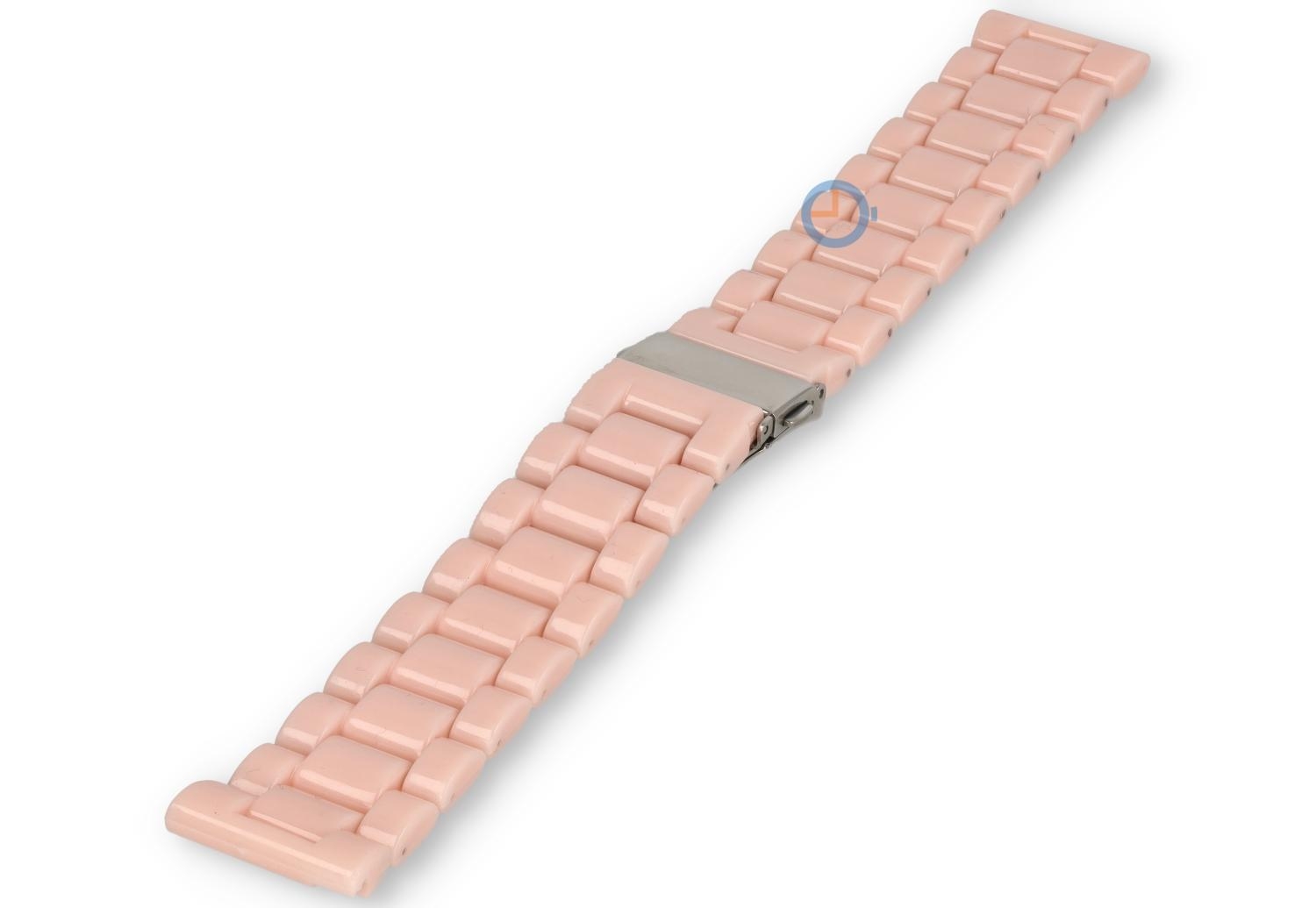Kunststoff Uhrenarmband 22mm - babyrosa