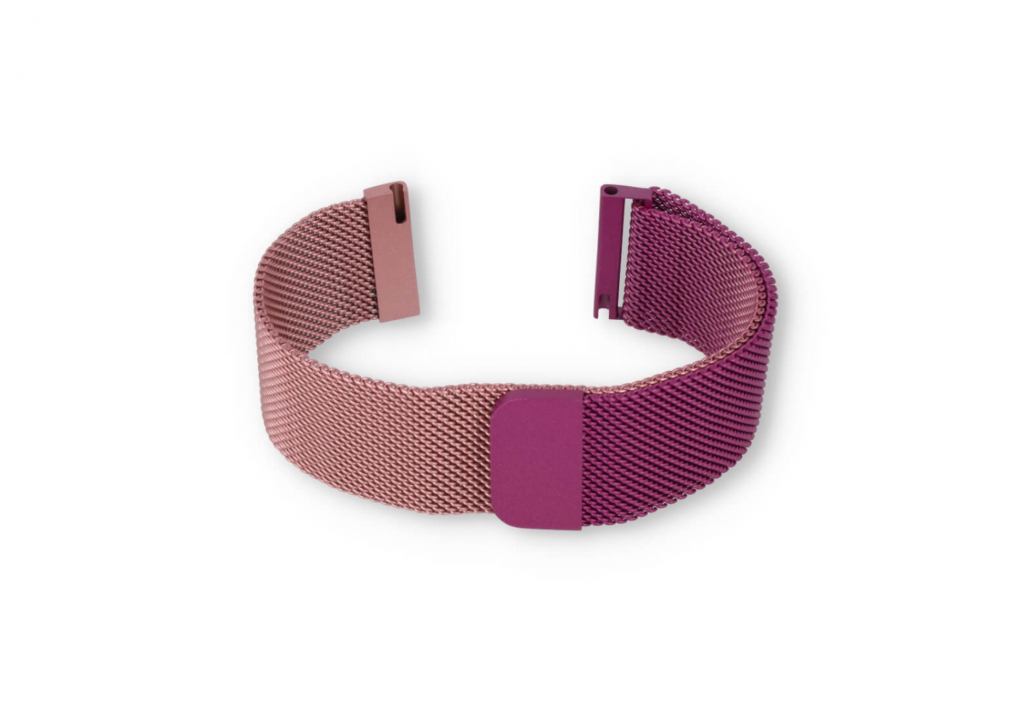 Milanese 22mm horlogeband - Roze