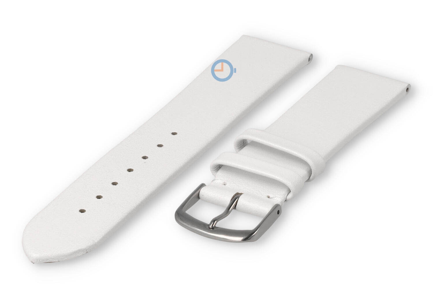 Nahtloses und glattes Uhrenarmband 20mm - weiß