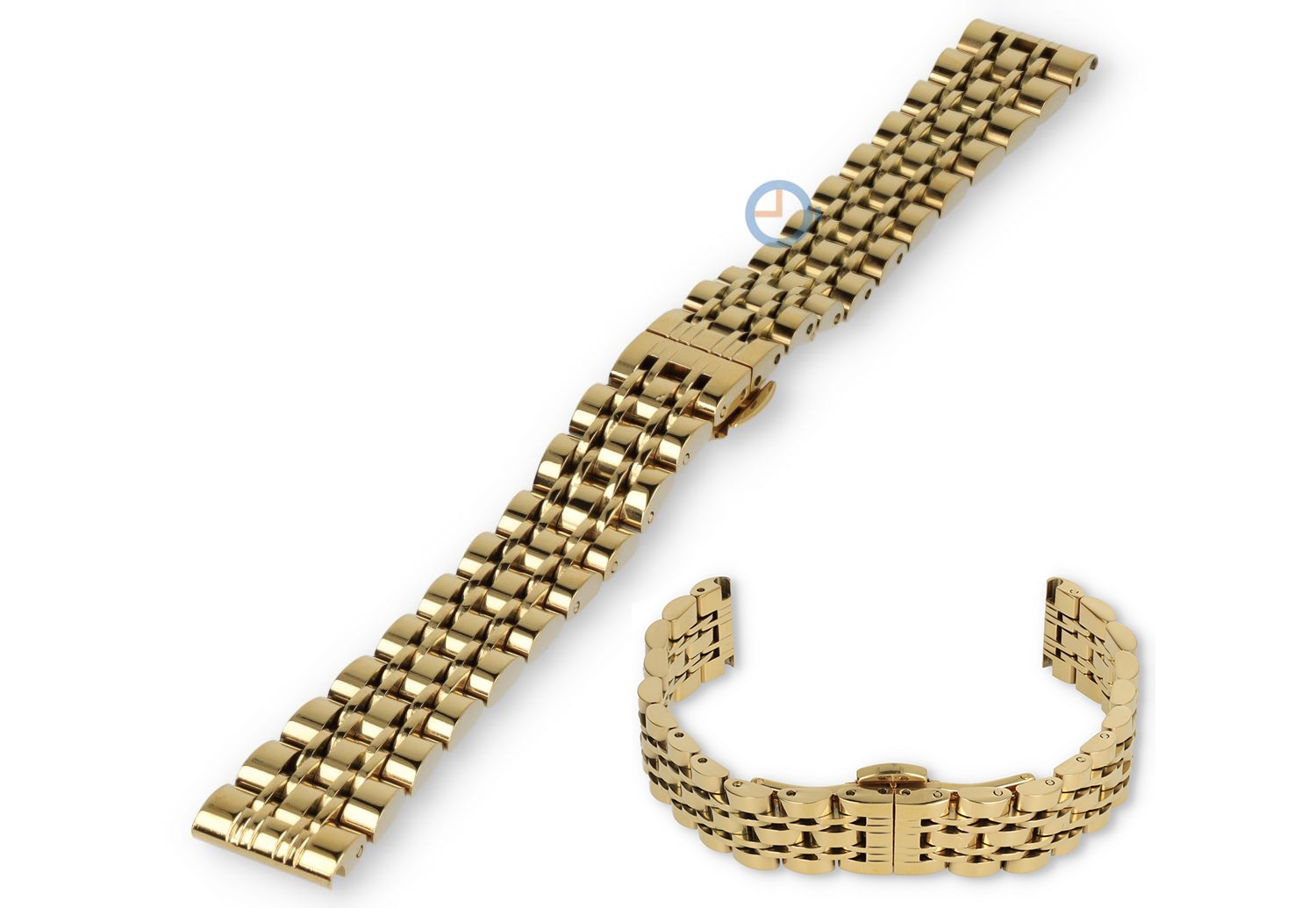 14mm Rolex Jubilee Uhrenarmband - goldfarbig Stahl