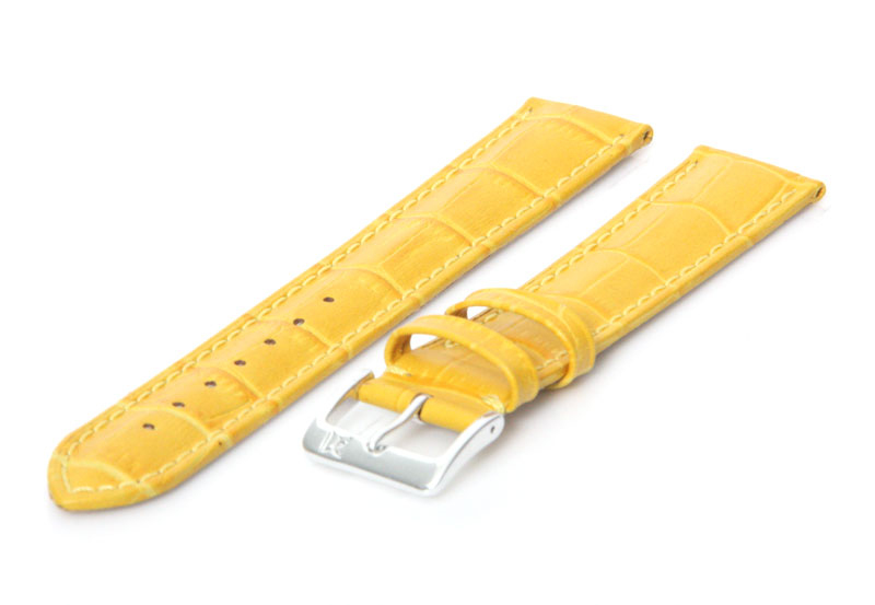Uhrenarmband 20mm Gelb Leder
