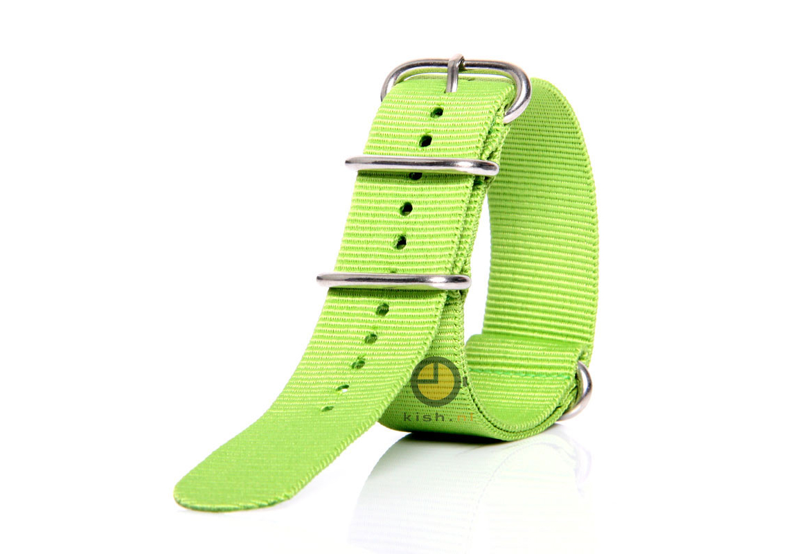 Uhrenarmband 24mm grÃ¼n Nylon
