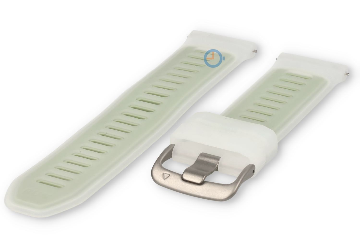 20mm Uhrenarmband Garmin Forerunner 245 - transparent/grün