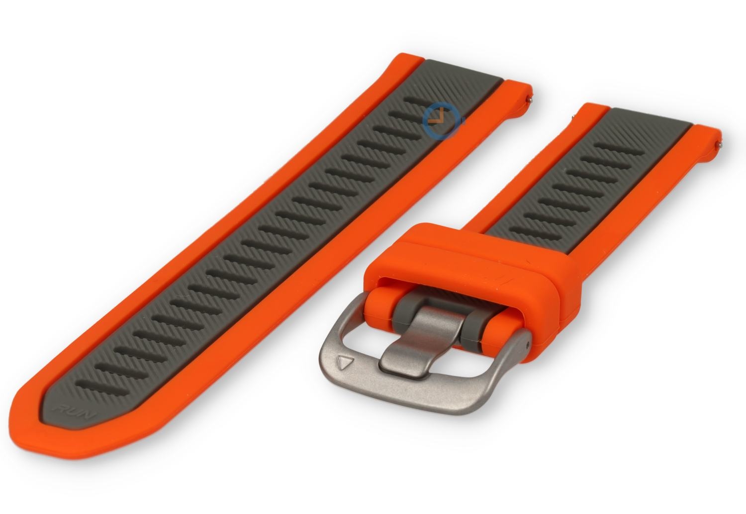 20mm Uhrenarmband Garmin Forerunner 165 - orange/grau