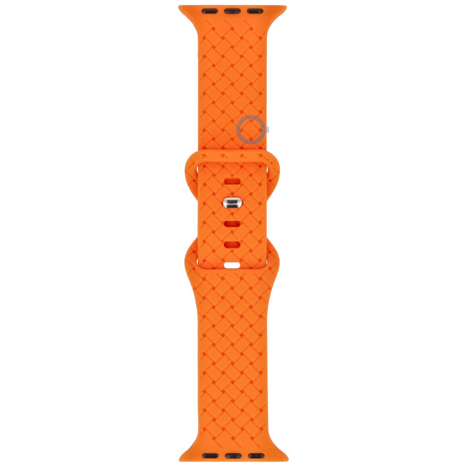 Silikon Flechtarmband - Apple Watch 41mm - orange