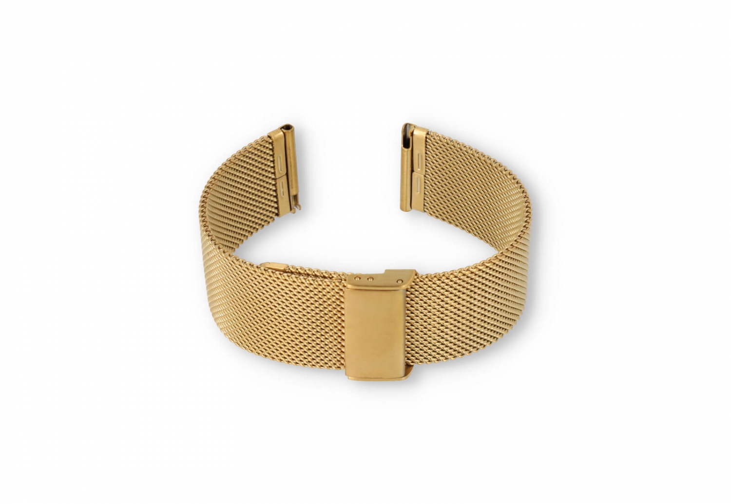Horlogeband 22mm milanees goud - Quick Switch (FIJN)