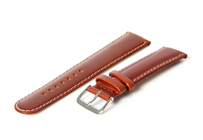 Uhrenarmband 20mm Braun Leder