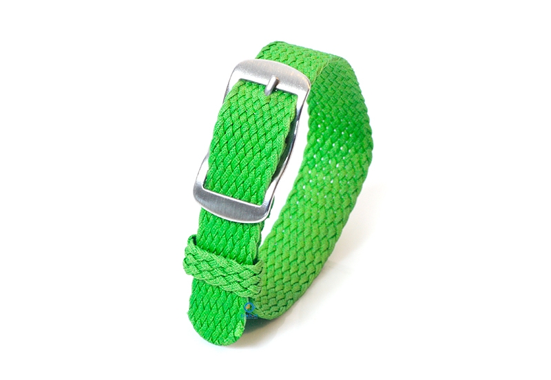 Perlon Uhrenarmband 14mm grün