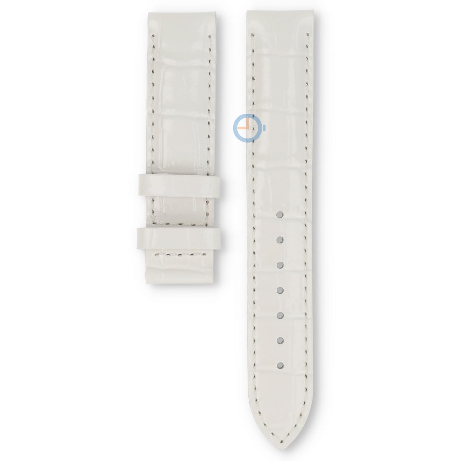 Tissot Uhrenarmband T9142104611600 weiß Leder