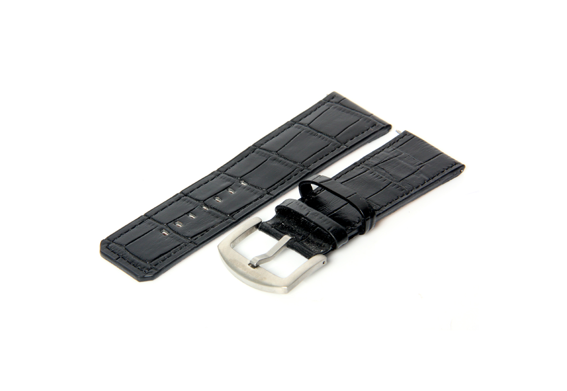 Tauchmeister 1937 Uhrenarmband 26mm Schwarz Leder