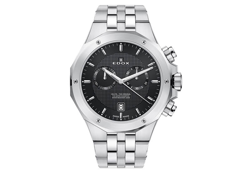 Edox Delfin 80110 Uhrenarmband Silber