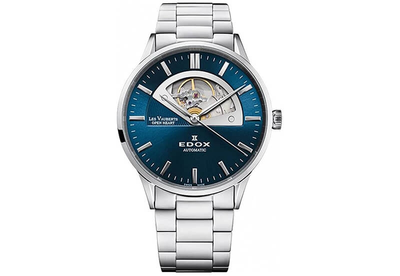 Edox Les Vauberts 85019 Uhrenarmband silber
