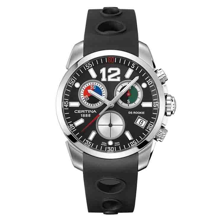 Certina Band C0164171705700A schwarzes Kautschuk