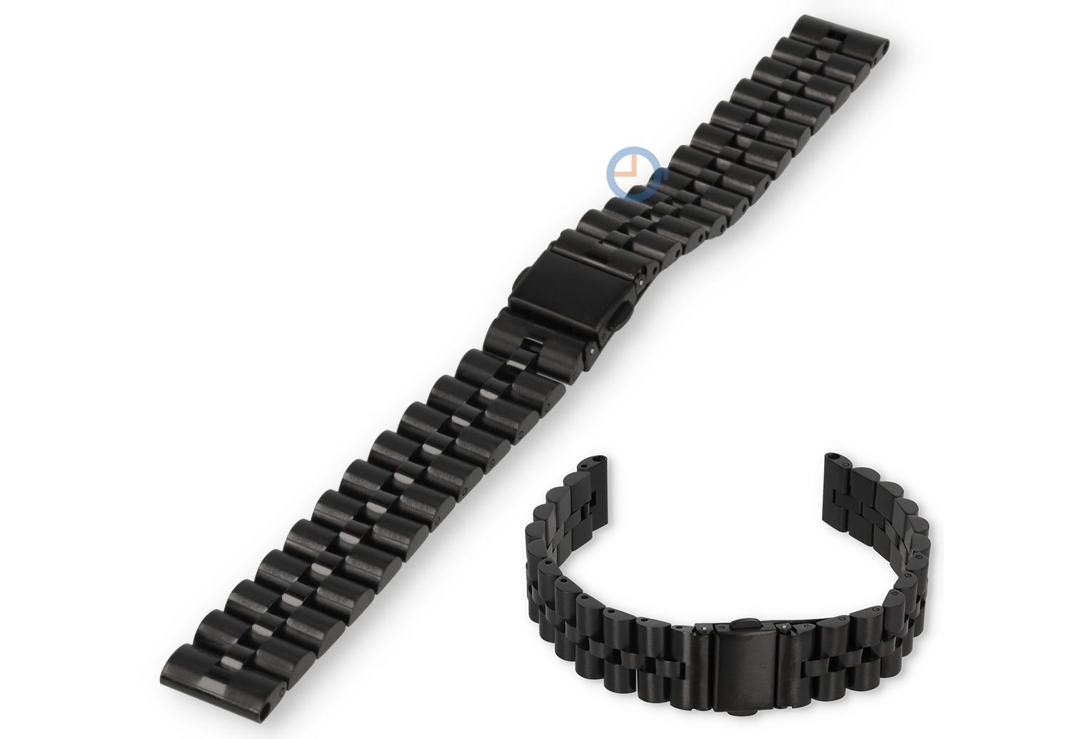 14mm Rolex President's band - schwarz Stahl