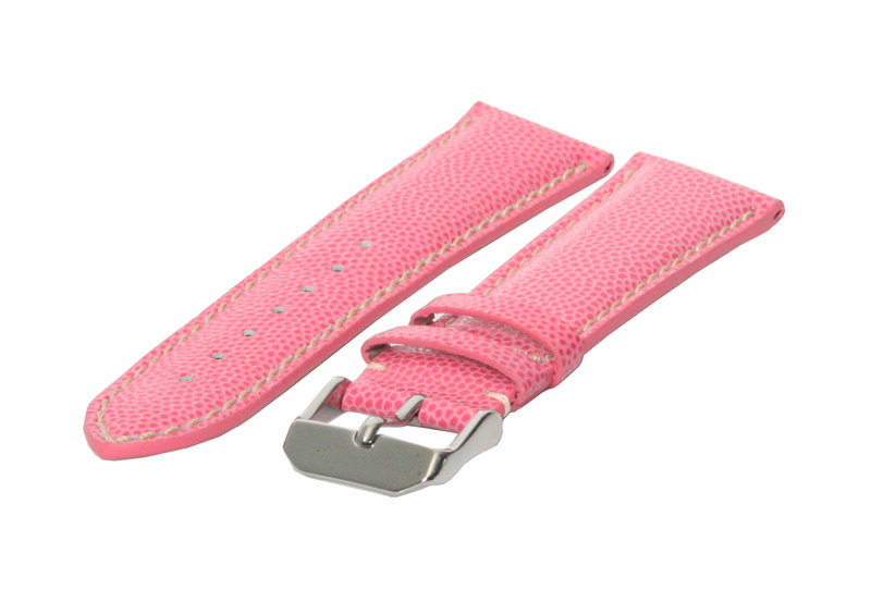 Uhrenarmband 22mm Rosa Leder