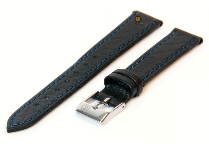 Uhrenarmband 12mm Dunkelblau Brüffelleder