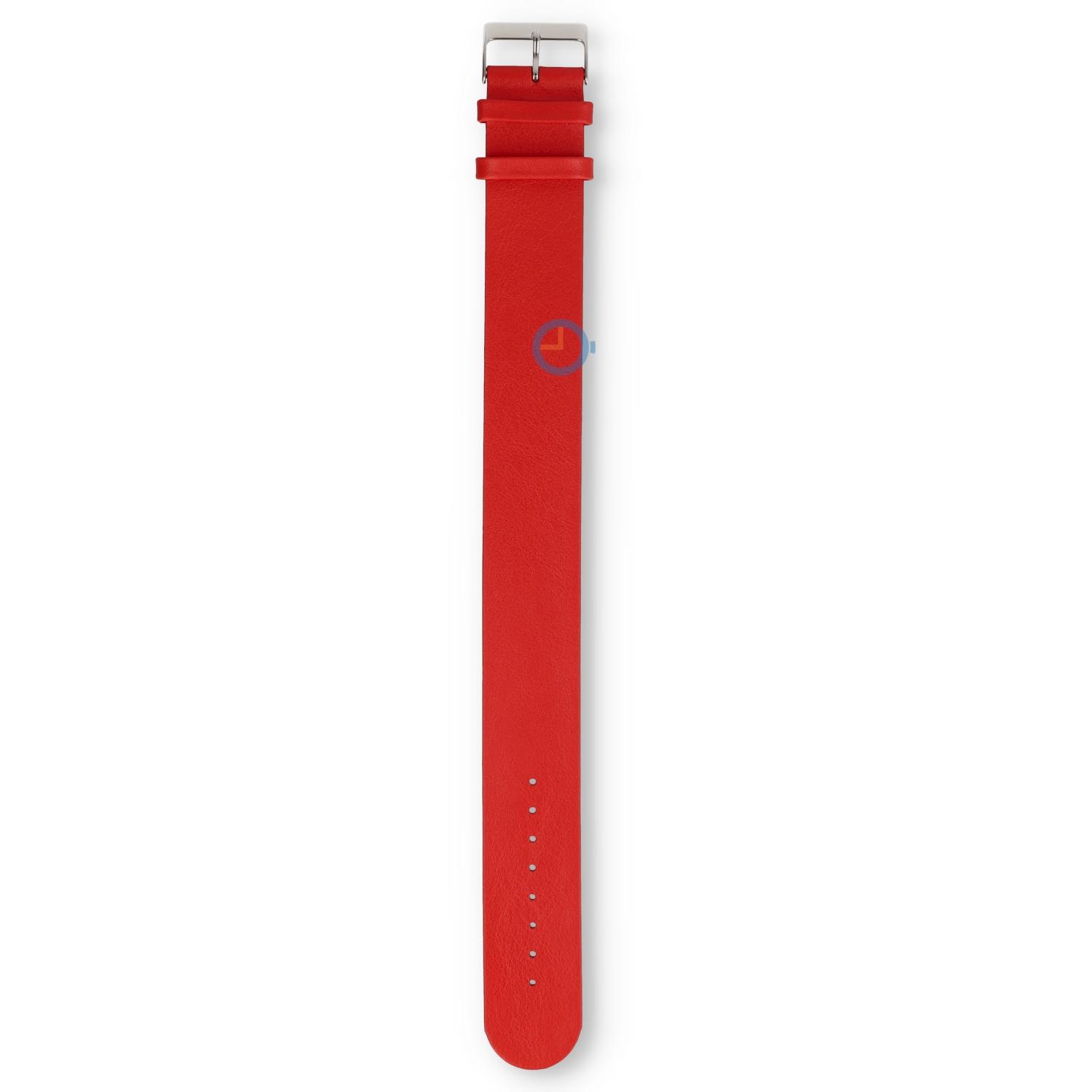 One-piece Leder Uhrenarmband - 22mm - rot