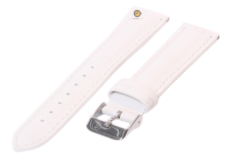 Uhrenarmband 20mm Weiß Leder