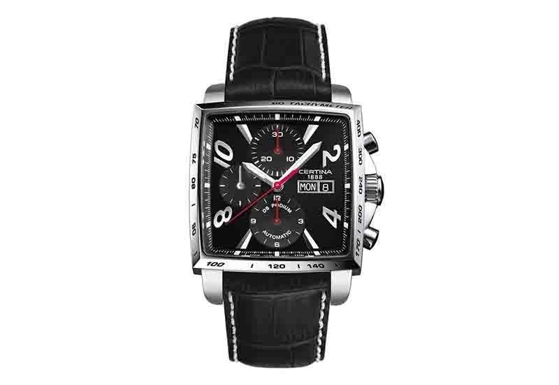 Certina Band C0015141605701A 24/20mm schwarzes Leder ohne Schließe