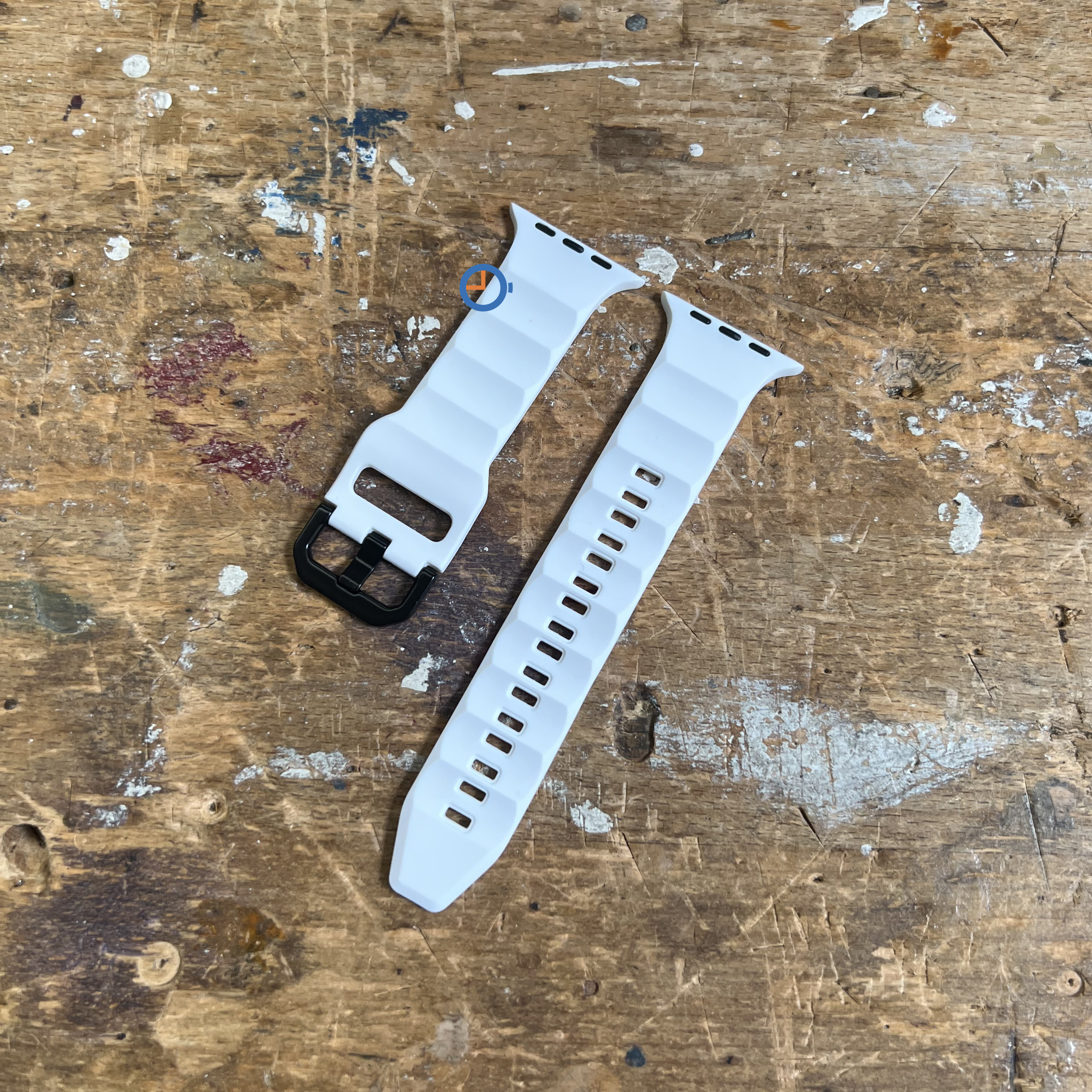 Sport armband fur Apple Watch 45mm - weiß