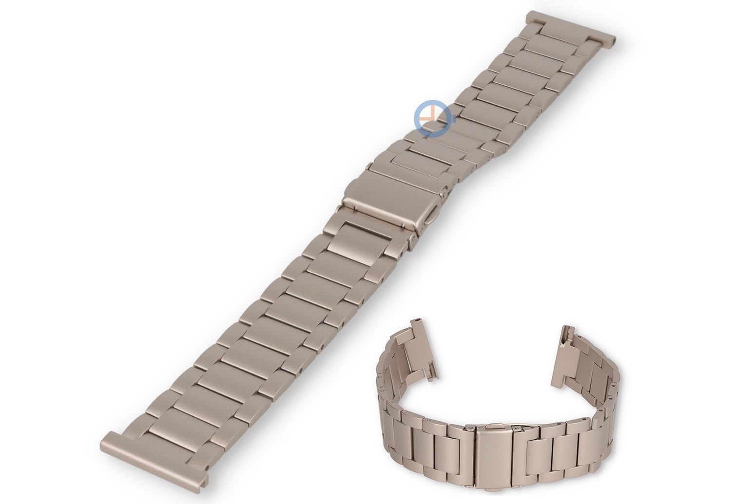 22mm matttes Stahl Band - starlight
