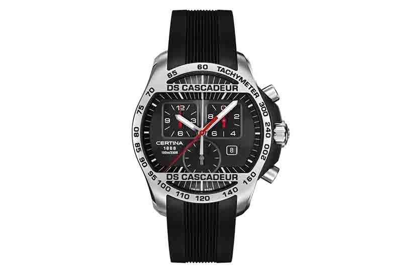 Certina Band C0036172705000A schwarzes Kautschuk ohne Schließe