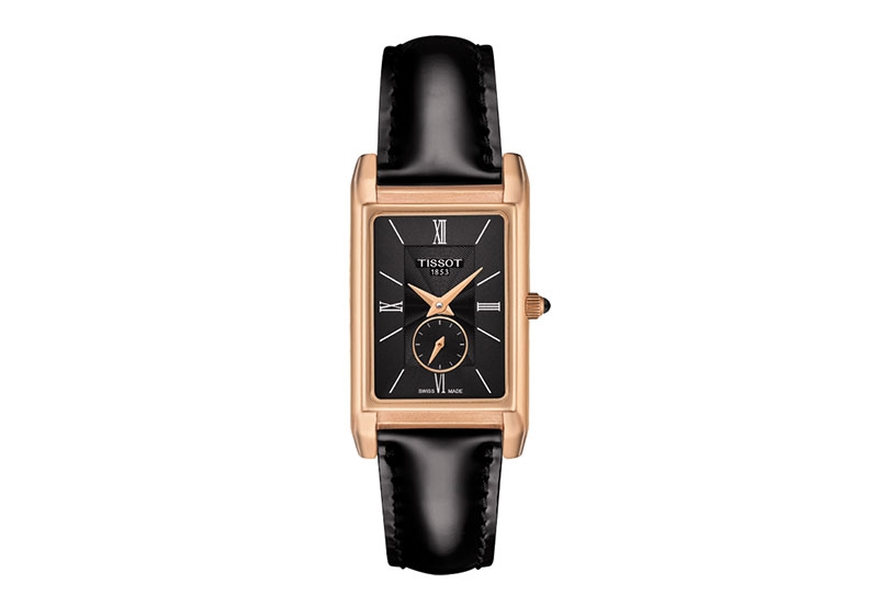 Tissot Uhrenarmband T9233357605800 schwarz Leder