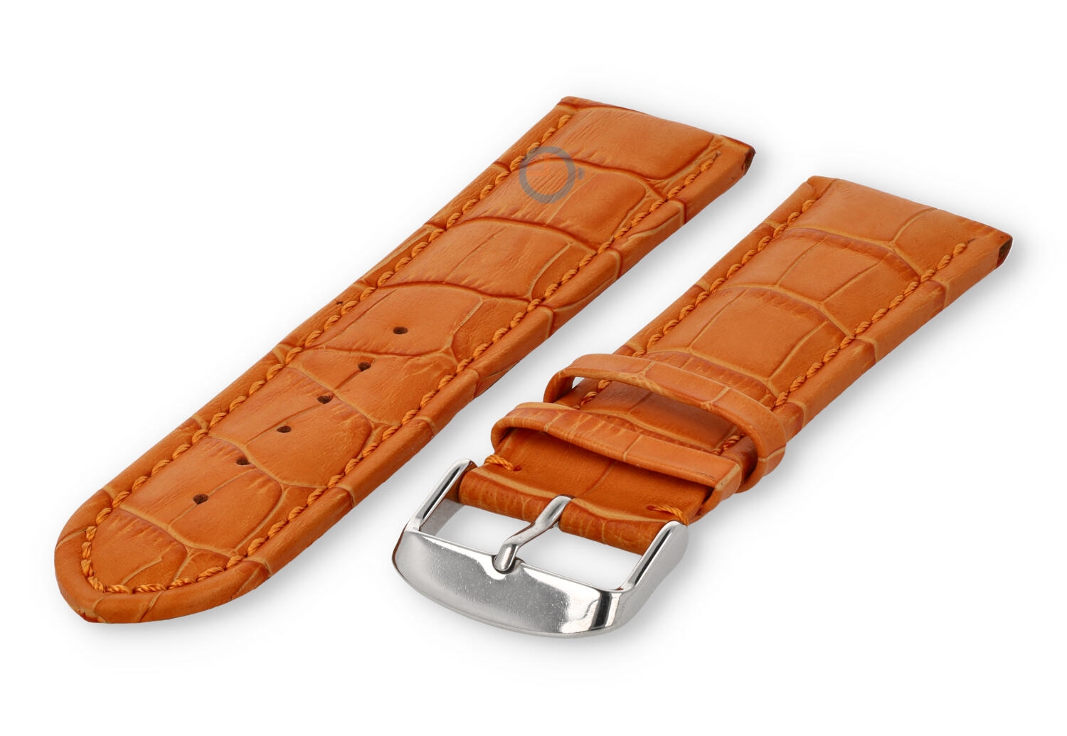 Starkes Uhrenarmband aus Kalbsleder - 26mm - Orange