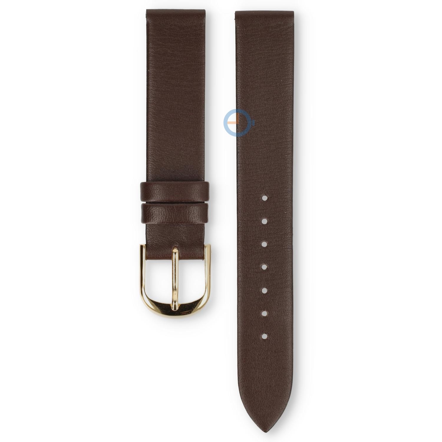 Universal 15mm braunes Leder Uhrenarmband - Seiko