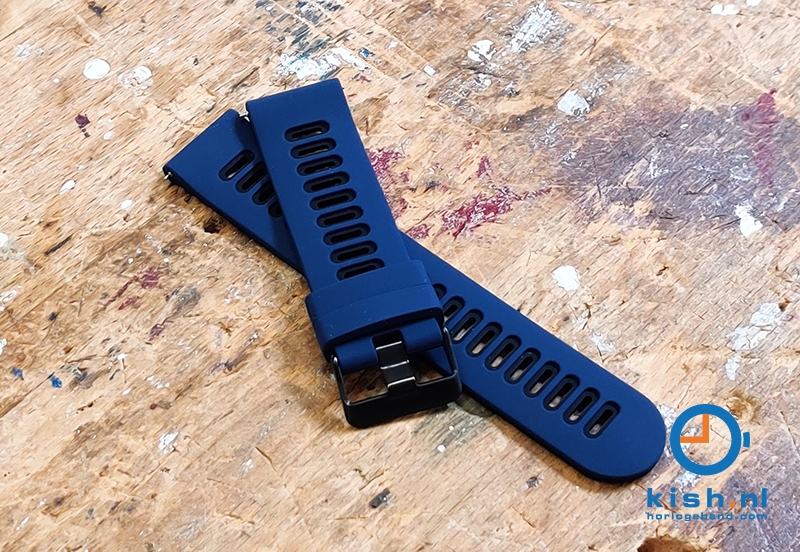 Coros Apex 42mm / Pace 2 siliconen horlogeband - blauw/zwart