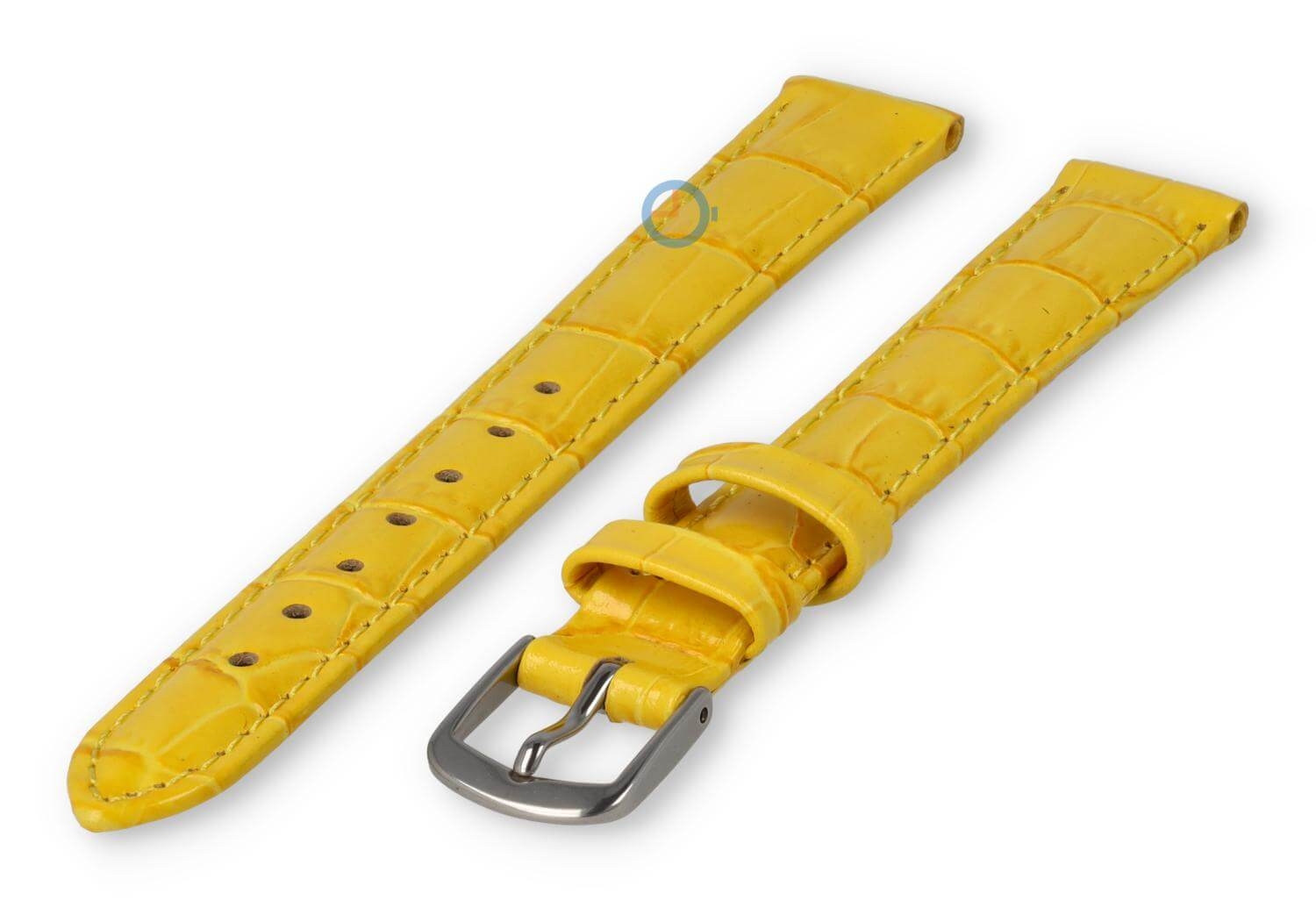 XL Uhrenarmband aus Leder - 14mm - Gelb