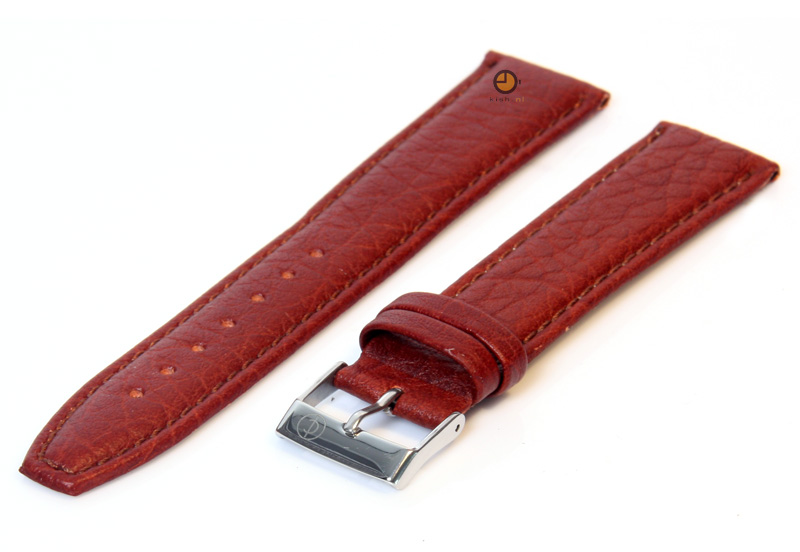Uhrenarmband 18mm Hellbraun Büffelleder , extra lang